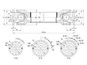 ROWH-WH Cardan Shaft,Cardan Shaft Coupling Customized