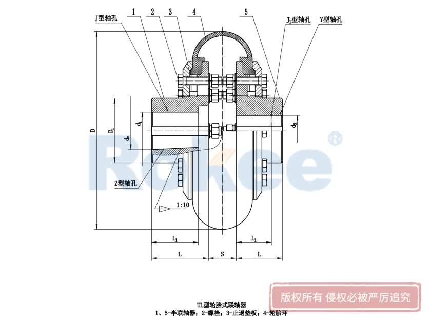 滨州LLA联轴器,滨州LLA轮胎联轴器,滨州LLA轮胎式联轴器