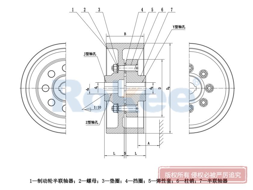 万宁TLL联轴器,万宁TLL弹性套柱销联轴器,万宁TLL弹性柱销联轴器,万宁TLL弹性联轴器,万宁TLL柱销联轴器